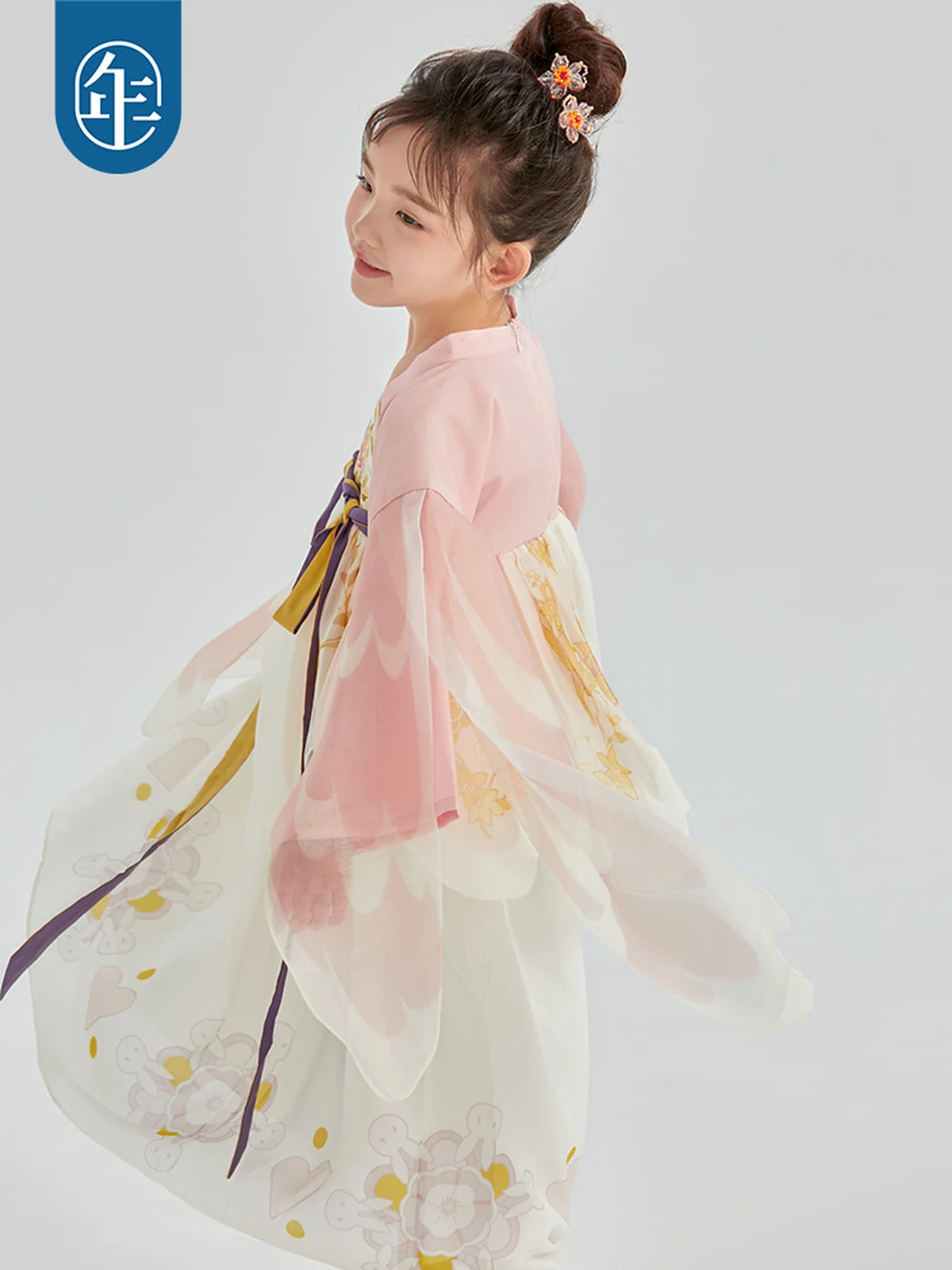 【China Direct Shipping, 10-15 days】Nianyi Feiyu girls's Hanfu Spring and Autumn Light and airy fairy haze Two colours available