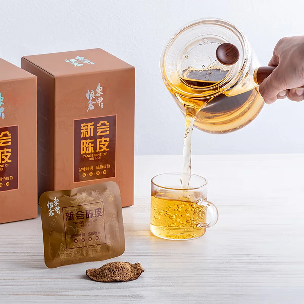 【Direct shipping from China, 10-15 days】Dongjia Granary 10 Years Old Dried Xinhui Citrus Peel 40g * 1 box