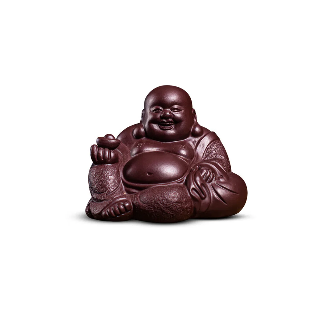 【China Direct Shipping, 10-15 days】Hongzhong Purple Clay Tea Pet Maitreya Buddha HZCC001 Superb and delicate Tea Table Ornament