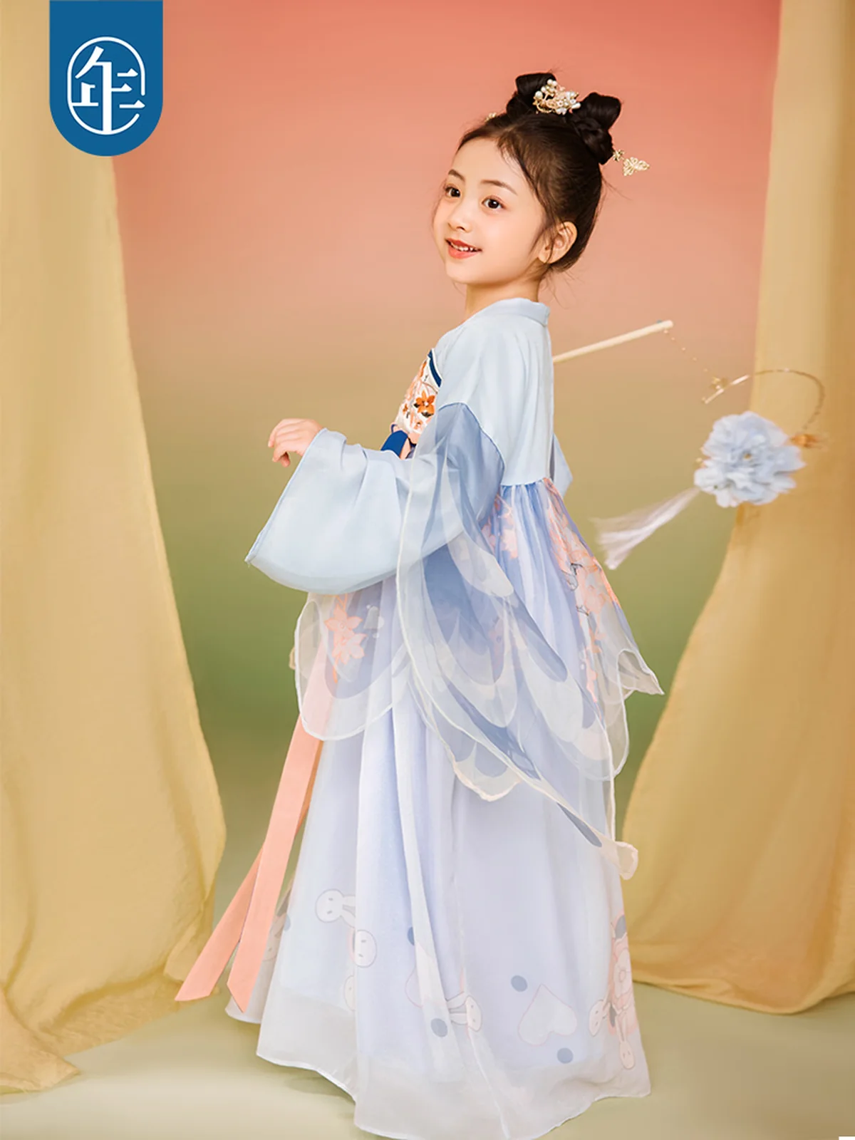 【China Direct Shipping, 10-15 days】Nianyi Feiyu girls's Hanfu Spring and Autumn Light and airy fairy haze Two colours available