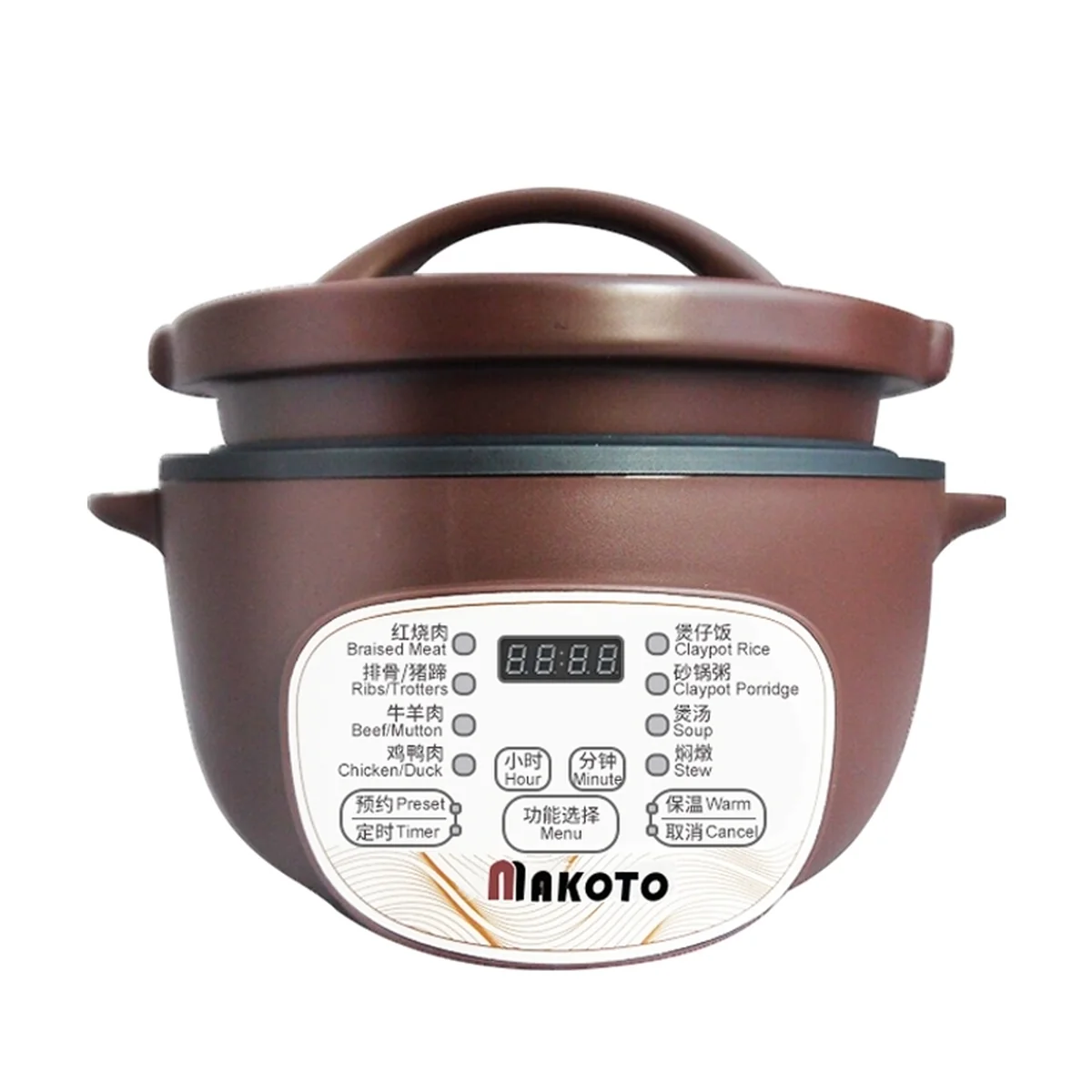 Makoto Smart Electric Clay Pot DGD30-30DG Multifunctional Stew Pot 3L 