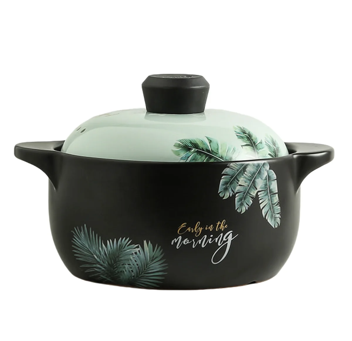 Becware 养生陶瓷煲 陶瓷砂锅 优质陶瓷无涂层 蓄热保温 热带雨林 3L