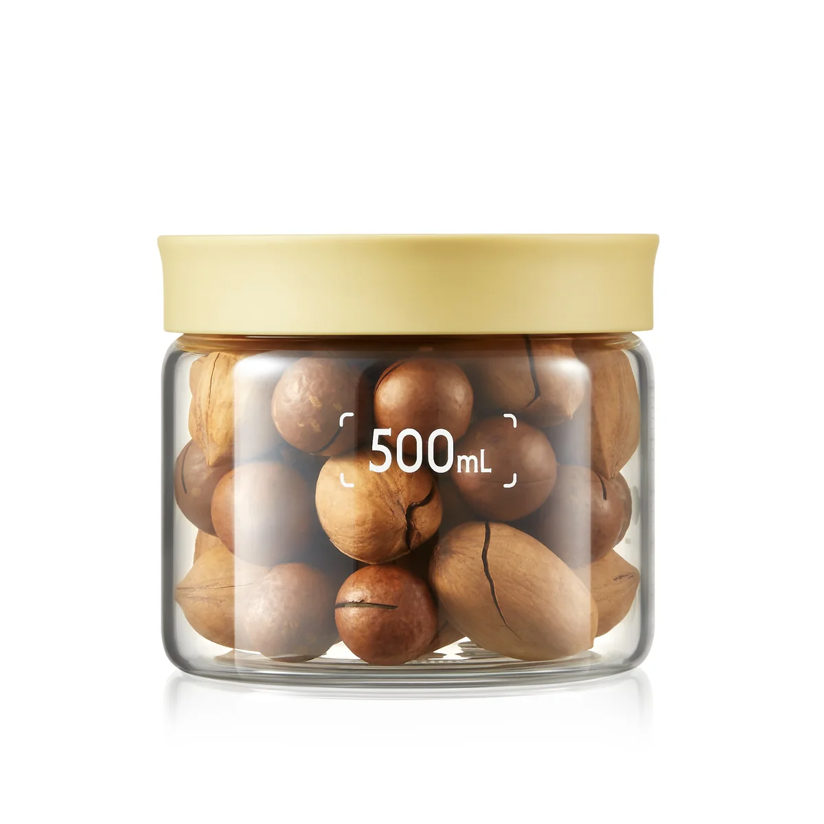 Buydeem sealed jar glass jar kitchen storage jar bird's nest yogurt food supplement jar moisture-proof and high temperature resistant two-color optional 500ml/700ml/1200ml CS10
