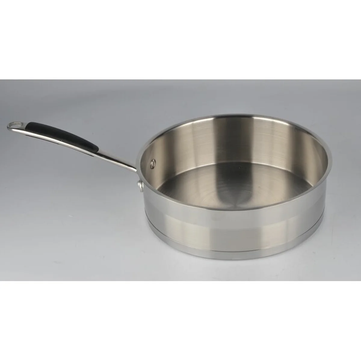 Prime Cook Stainless steel wok, With glass lid, 3.5QT 24cm