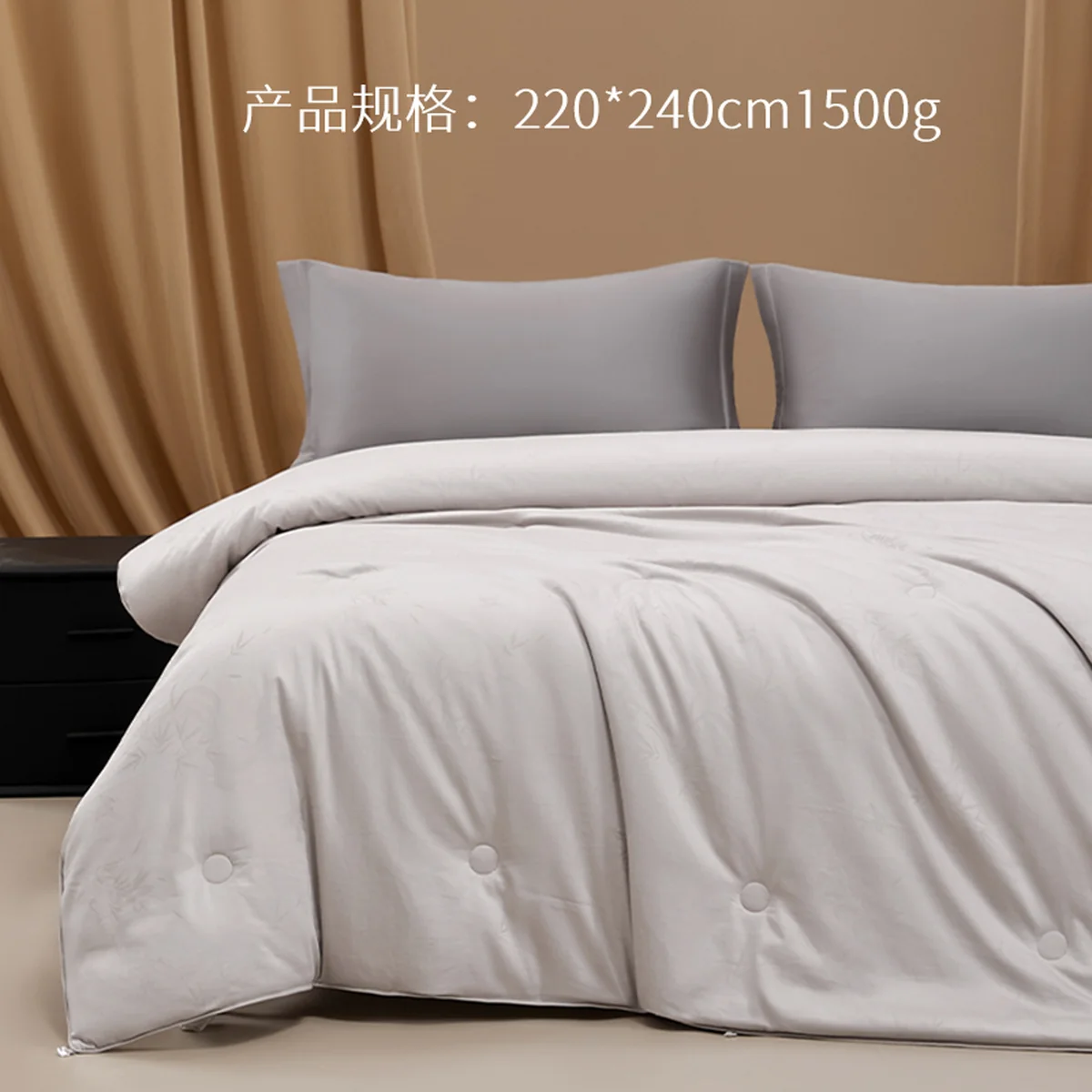 [China Direct Mail, 8–20 Days] Silk Kueen 100% Mulberry Long Silk Comforter, Autumn/Winter Warm & Skin-Friendly, Single Quilt 220*240cm (1500g)