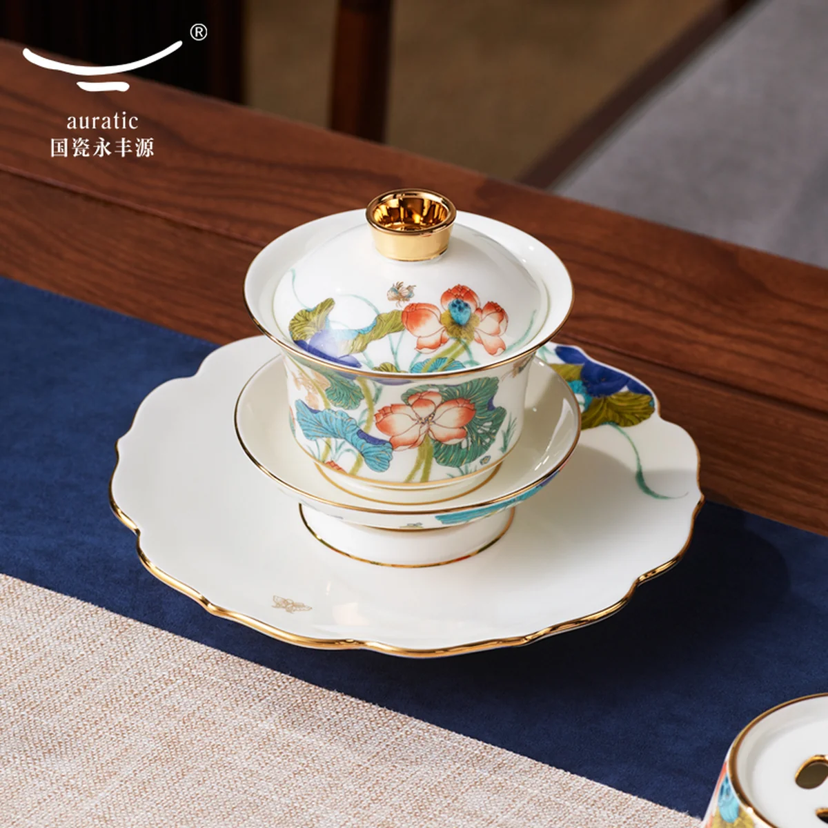 [China Direct Shipping, 5-7days] Happiness and Harmony 18-head Tide Tea Set (8pcs)
