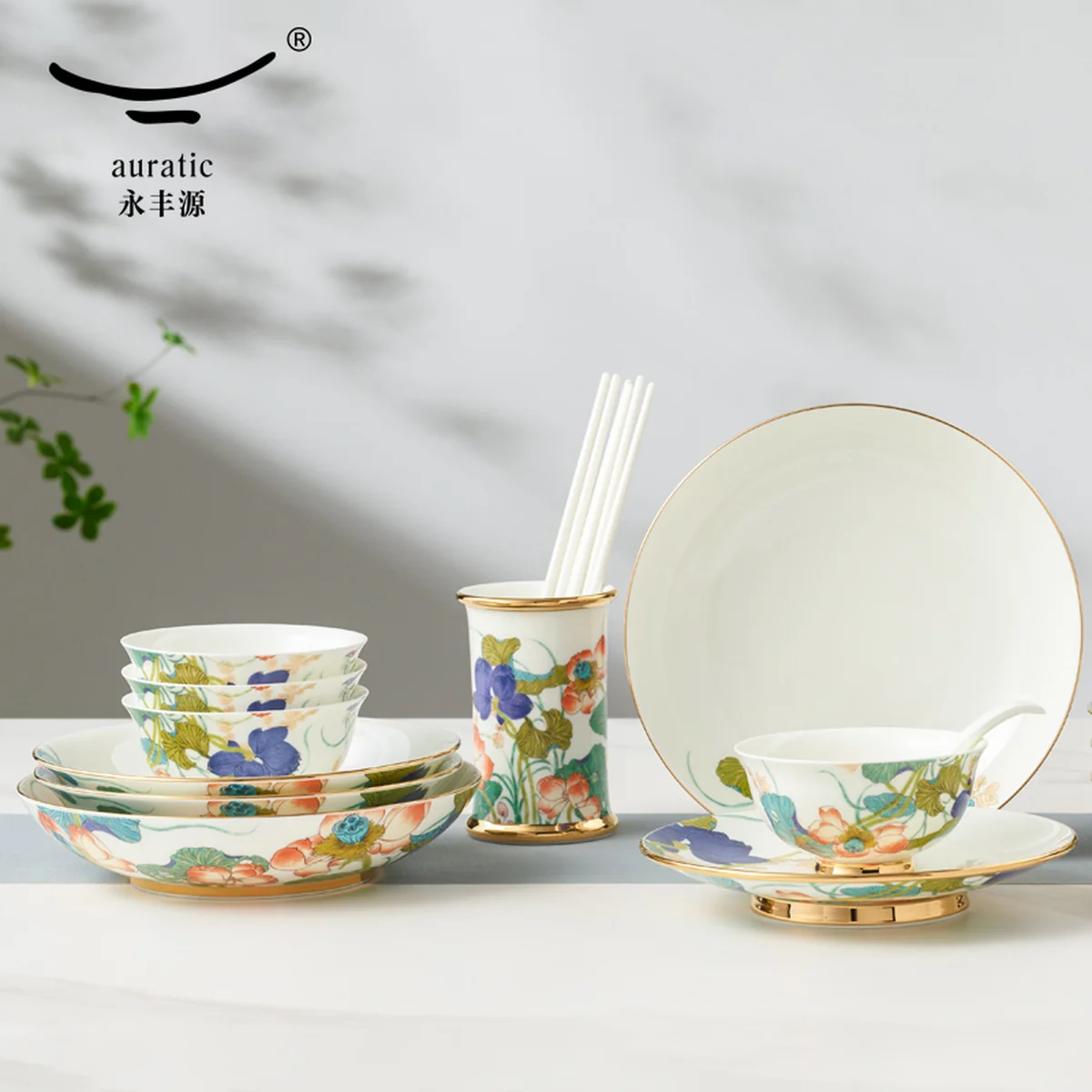 [China Direct Shipping, 5-7days] Happy Harmony 30 Heads Medium Cutlery