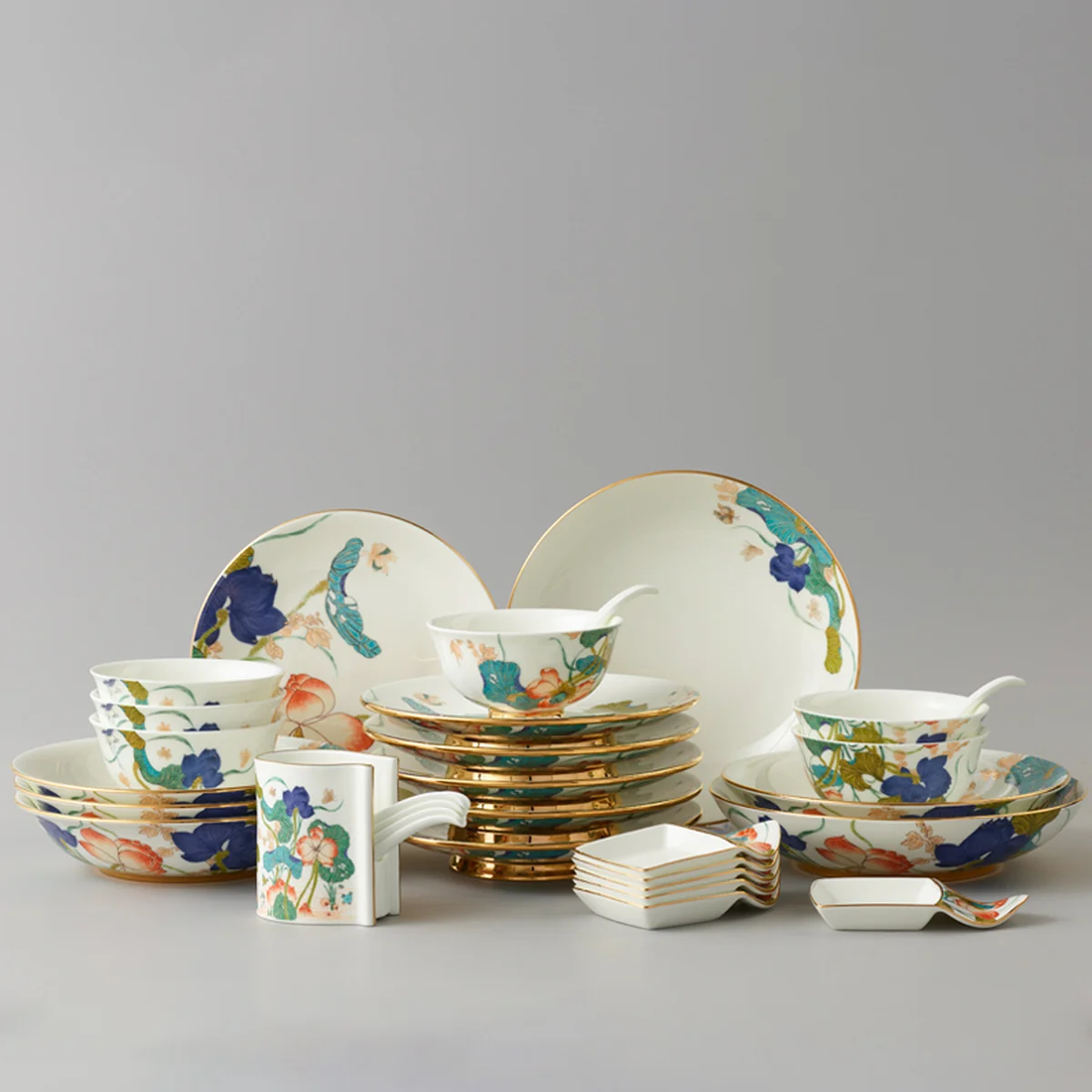 [China Direct Shipping, 5-7days] Happy Harmony 31 Heads Medium Cutlery