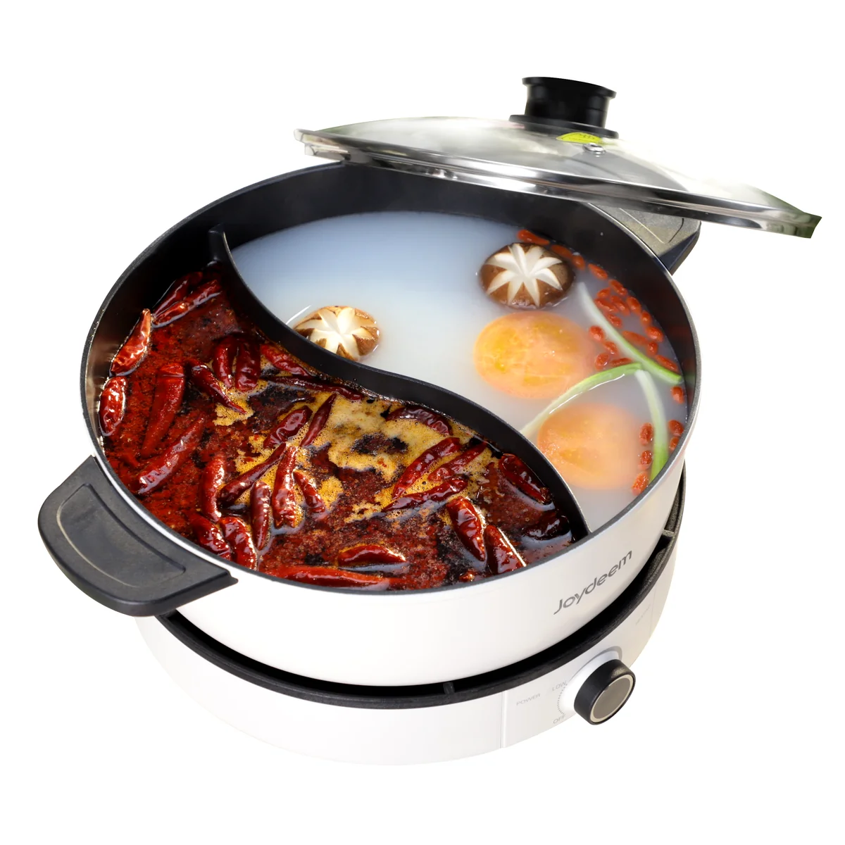 Joydeem Household Mandarin Duck Electric Hot Pot, JD-DHG5A, Split Easy to Clean, 5L
