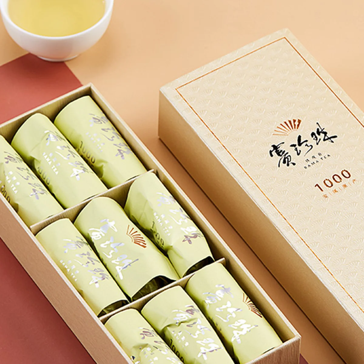 [Direct mail from China, delivery time is 10-15 days] Bama Tea, Anxi Tieguanyin, Pearl 1000, Tieguanyin Tea, Gift Box, 150g (9 Packs*2 Boxes)