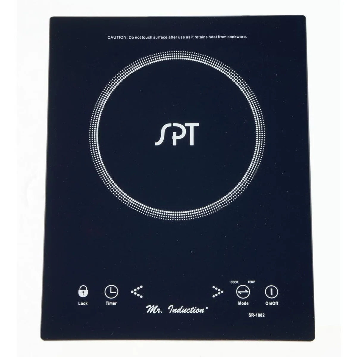 Sunpentown Mr. Induction® Countertop/Built-In Induction Cooktop SR-1882 in Black with 1 Element    1650W