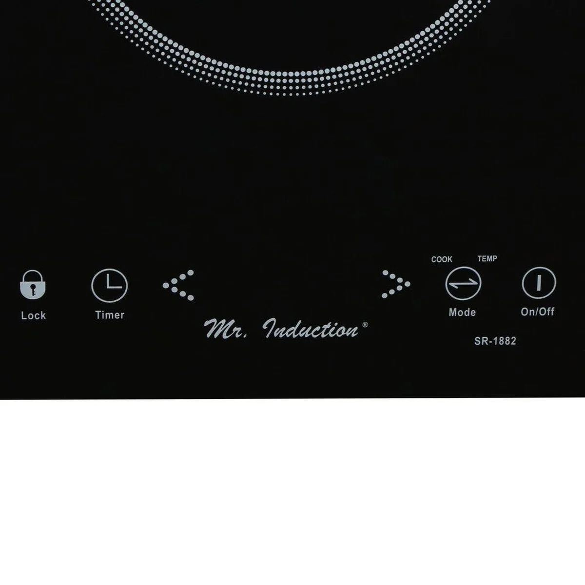 Sunpentown Mr. Induction® Countertop/Built-In Induction Cooktop SR-1882 in Black with 1 Element    1650W