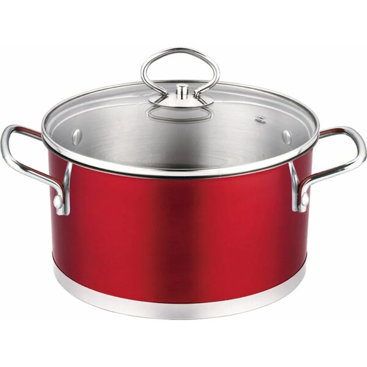 Prime Cook Non-stick Stainless Steel Soup Pot With Lid, Without PFOA ,Without Picking Stove 3Qt