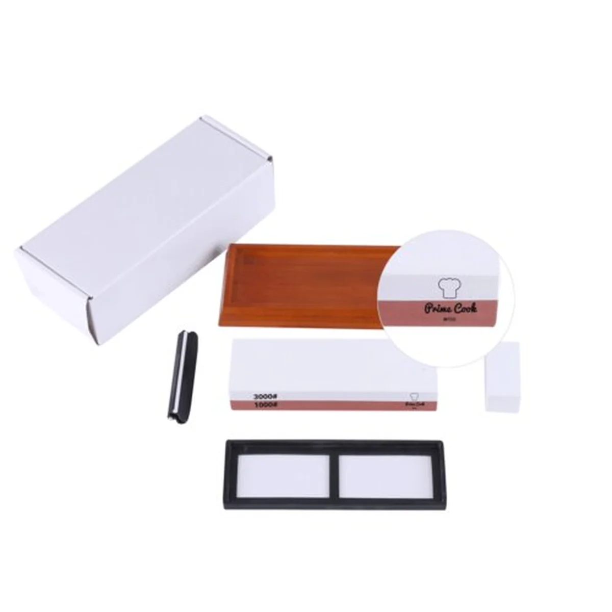 Prime Cook Double Grit Whetstone 1000/3000,Non-slip , Easy to Grind