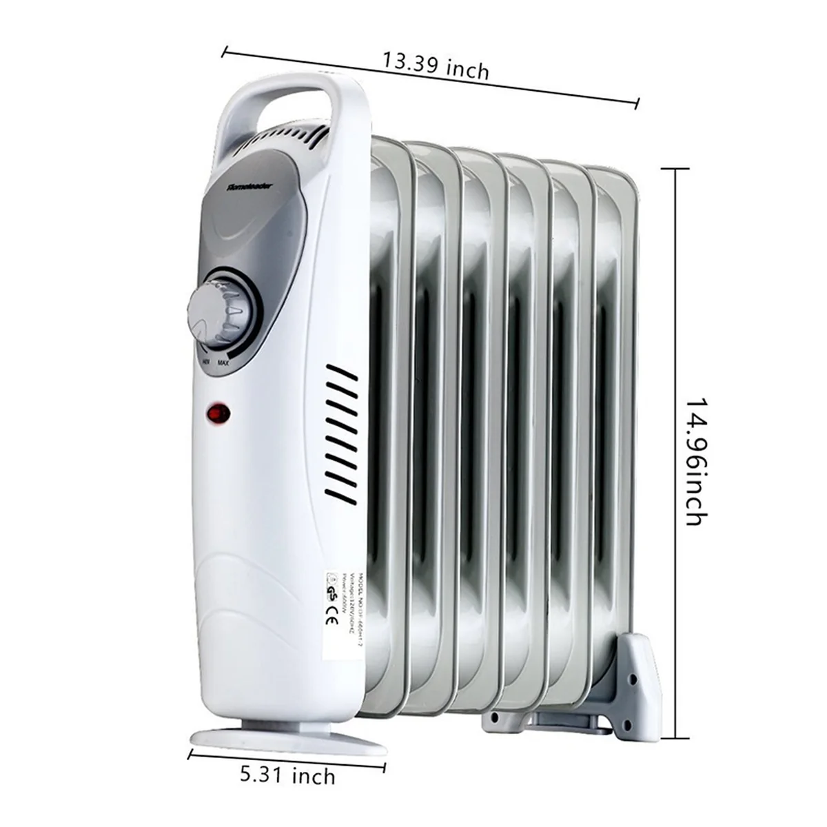 Homeleader Electric Panel Heater GH-15F, Crystal Glass Flat Convector Heater with LED Screen and Remote Control, 1500W