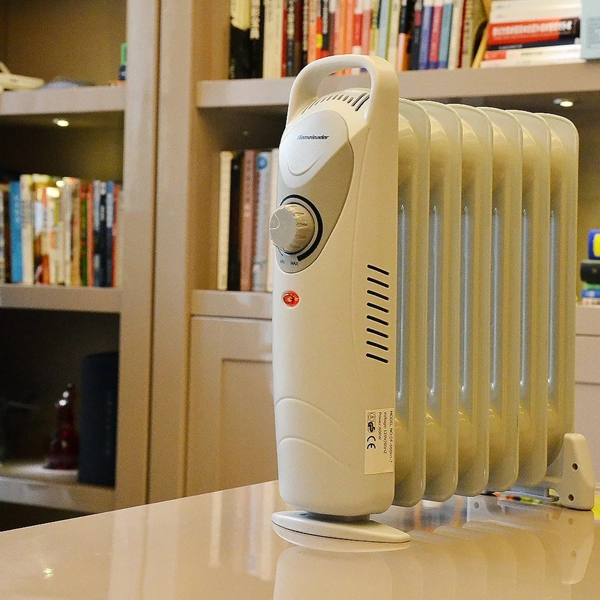 Homeleader Electric Panel Heater GH-15F, Crystal Glass Flat Convector Heater with LED Screen and Remote Control, 1500W