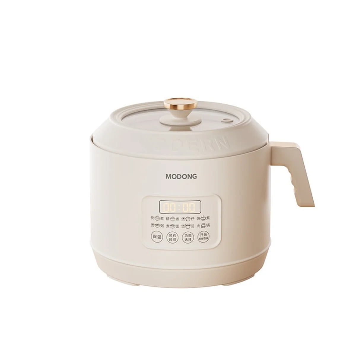 MODONG Multi functional Split type Intelligent Rice Cooker MD-FB16M Mini Electric Stew Pot 1.6L Capacity White 1 piece in