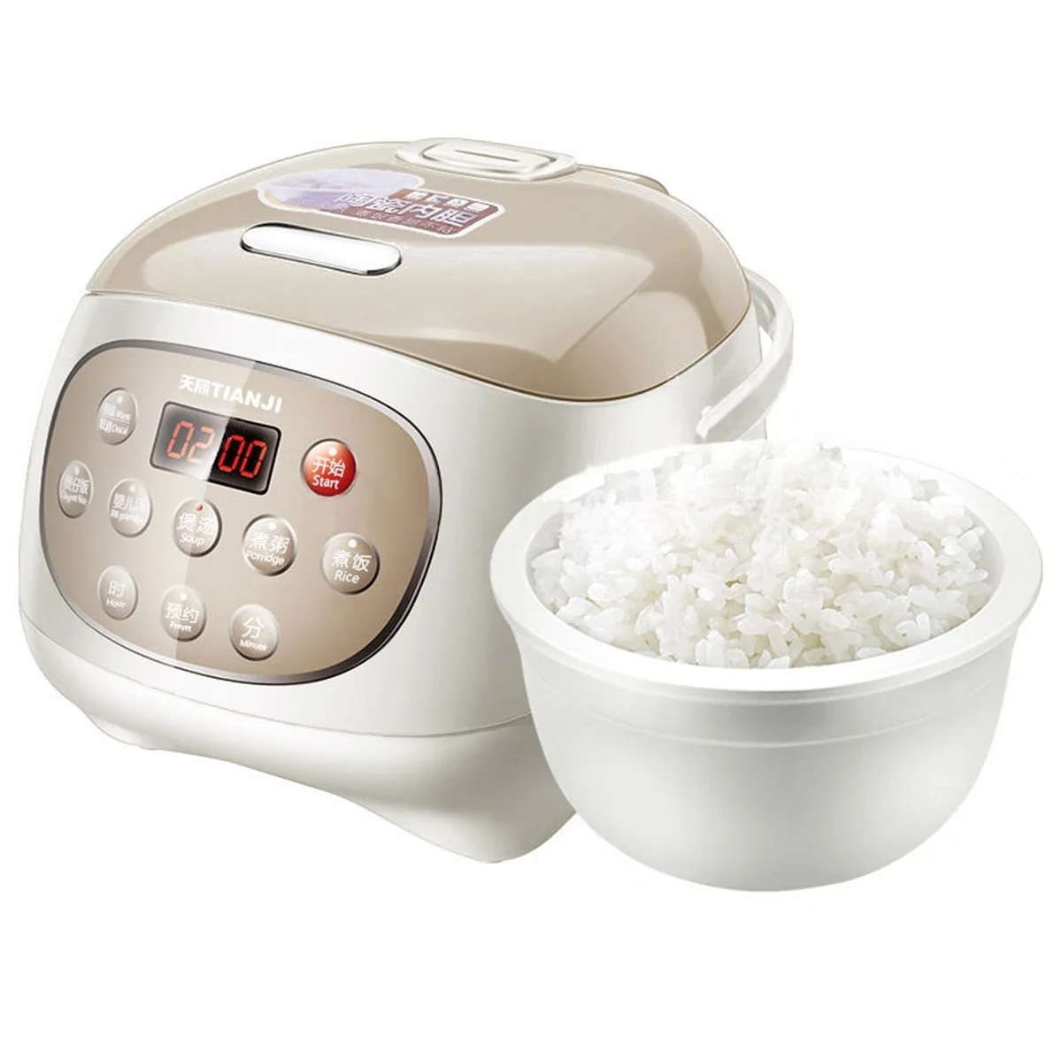 TIANJI Ceramic Pot Digital Rice Cooker FD20D 2L