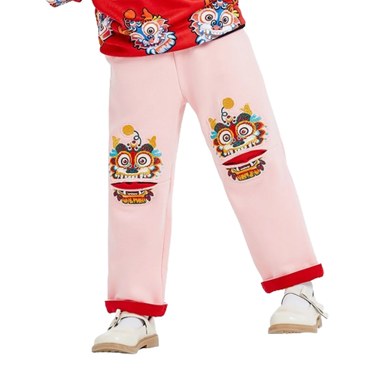 【China Direct Shipping, 10-15 days】New year's clothing, boys' pants, autumn and winter new girls' casual sweatpants, velvet lining, heat preservation