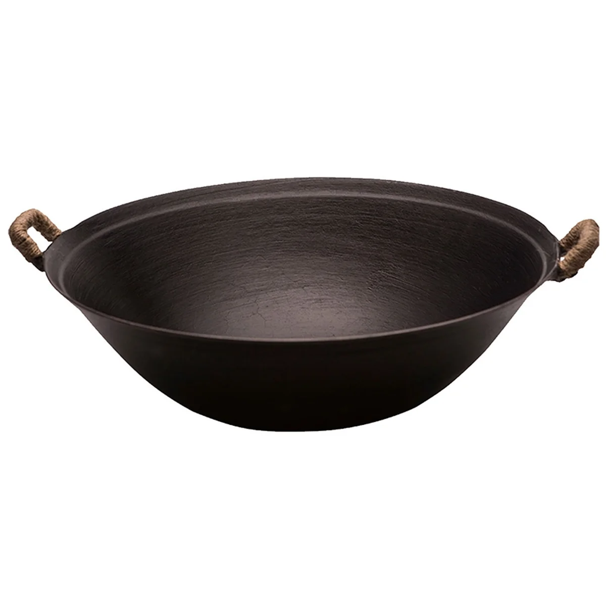 Zhensanhuan ，Handmade cast iron wok，Durable ，Healthy uncoated，34cm