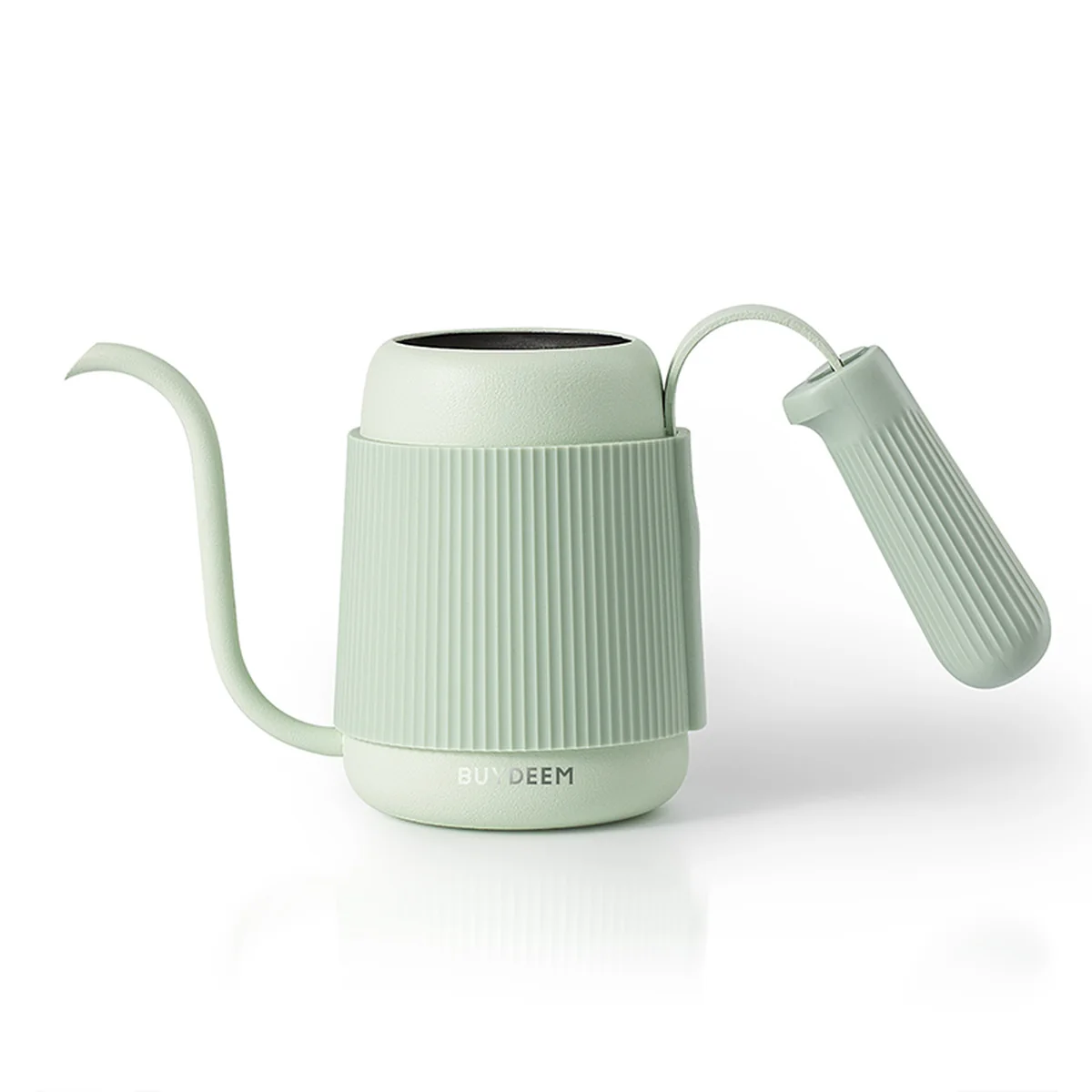 Buydeem coffee hand brewing pot, professional hand brewing coffee long spout pot, easy to control water, small and does not take up space, two colors optional - light fir green