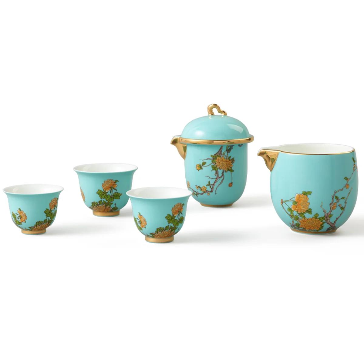 [Direct mail from China, delivery time is 10-15 days] Auratic Guochen Yongfengyuan Xihu Blue 6-head Travel Set (210ml)