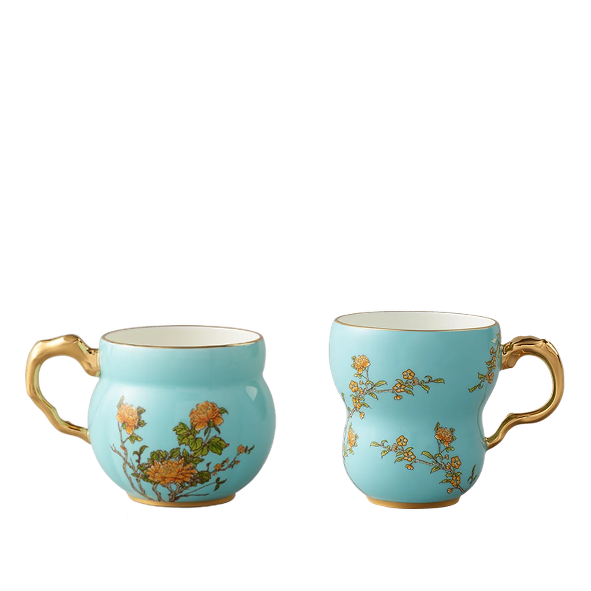 [Direct mail from China, delivery time is 10-15 days]  Auratic Chinese porcelain Yongfengyuan Madam porcelain West Lake blue harp and sesame cup