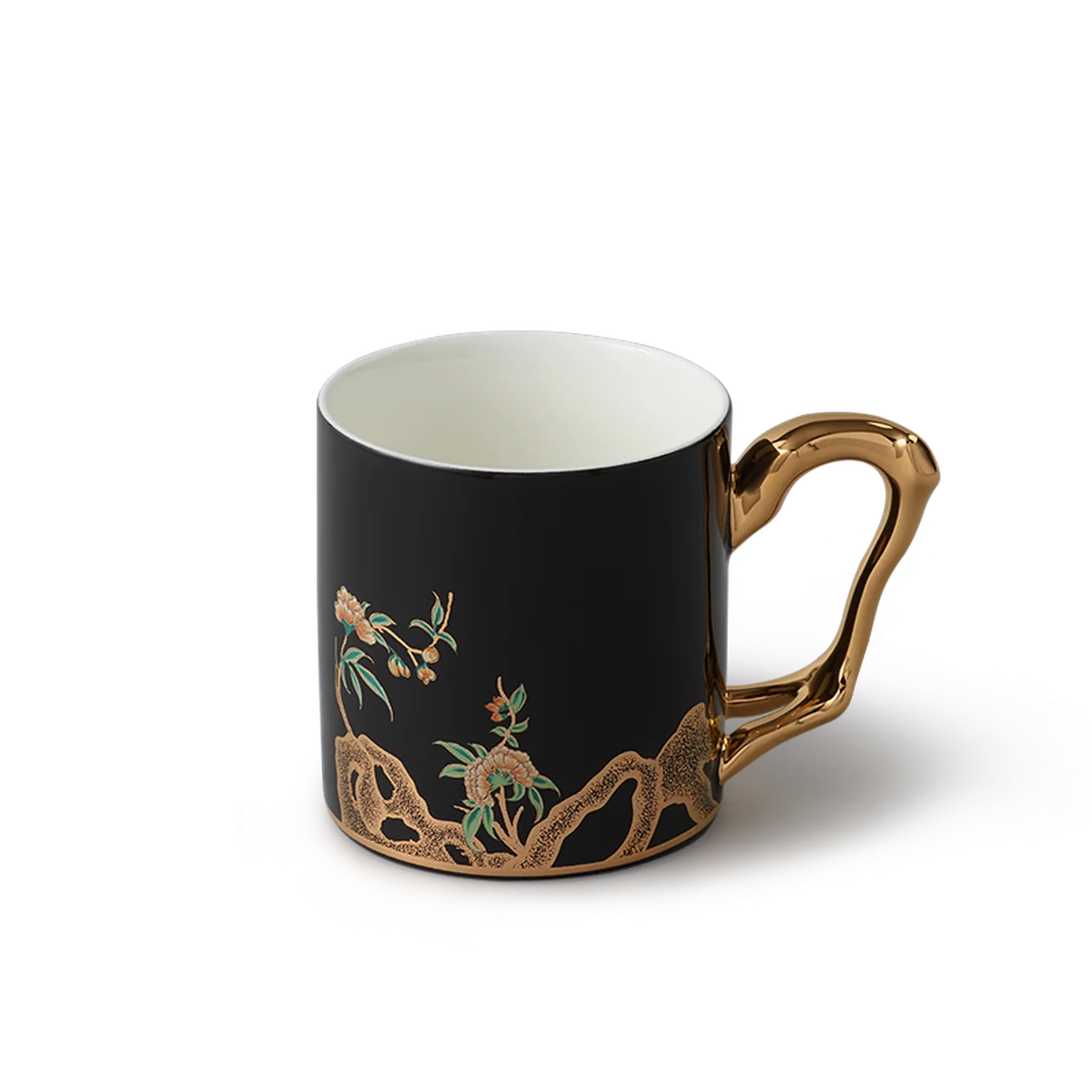 【China Direct Shipping, 10-15 days】Auratic Guochen Yongfengyuan Lady Porcelain Pomegranate Home Mug (350ml)