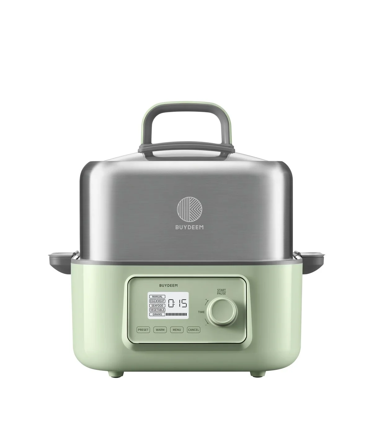 Buydeem Electric Steaming Pot Household Stainless Steel Electric Stew Pot Large Capacity Multi functional Pot One Pot Multi purpose Steaming Pot Large Intelligent Stew Pot Timer Reservation Steam Pot G67