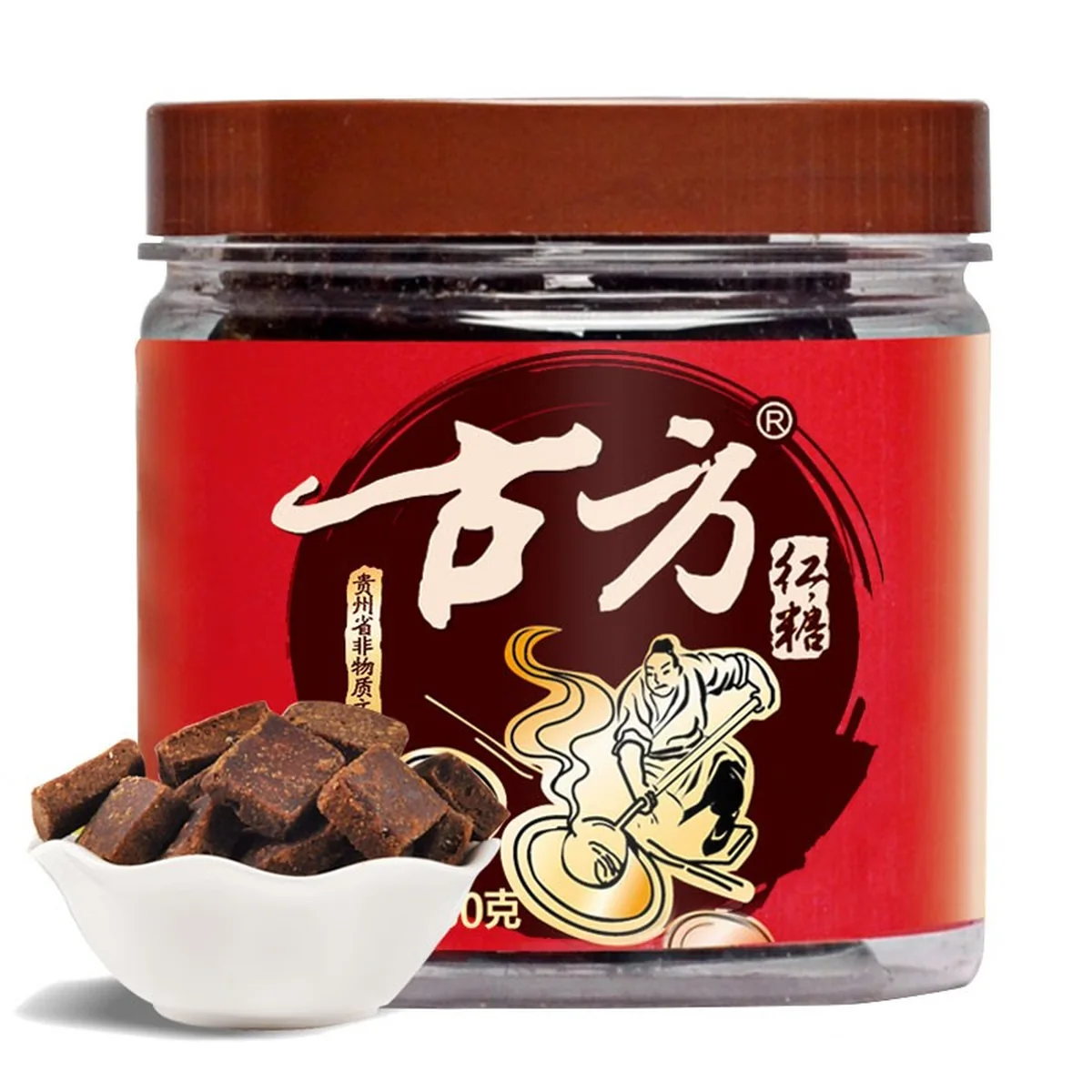 【中国直邮，时效10-15天】古方 红糖180gx3瓶古法手工甘蔗老红糖块月子经期姨妈红糖块