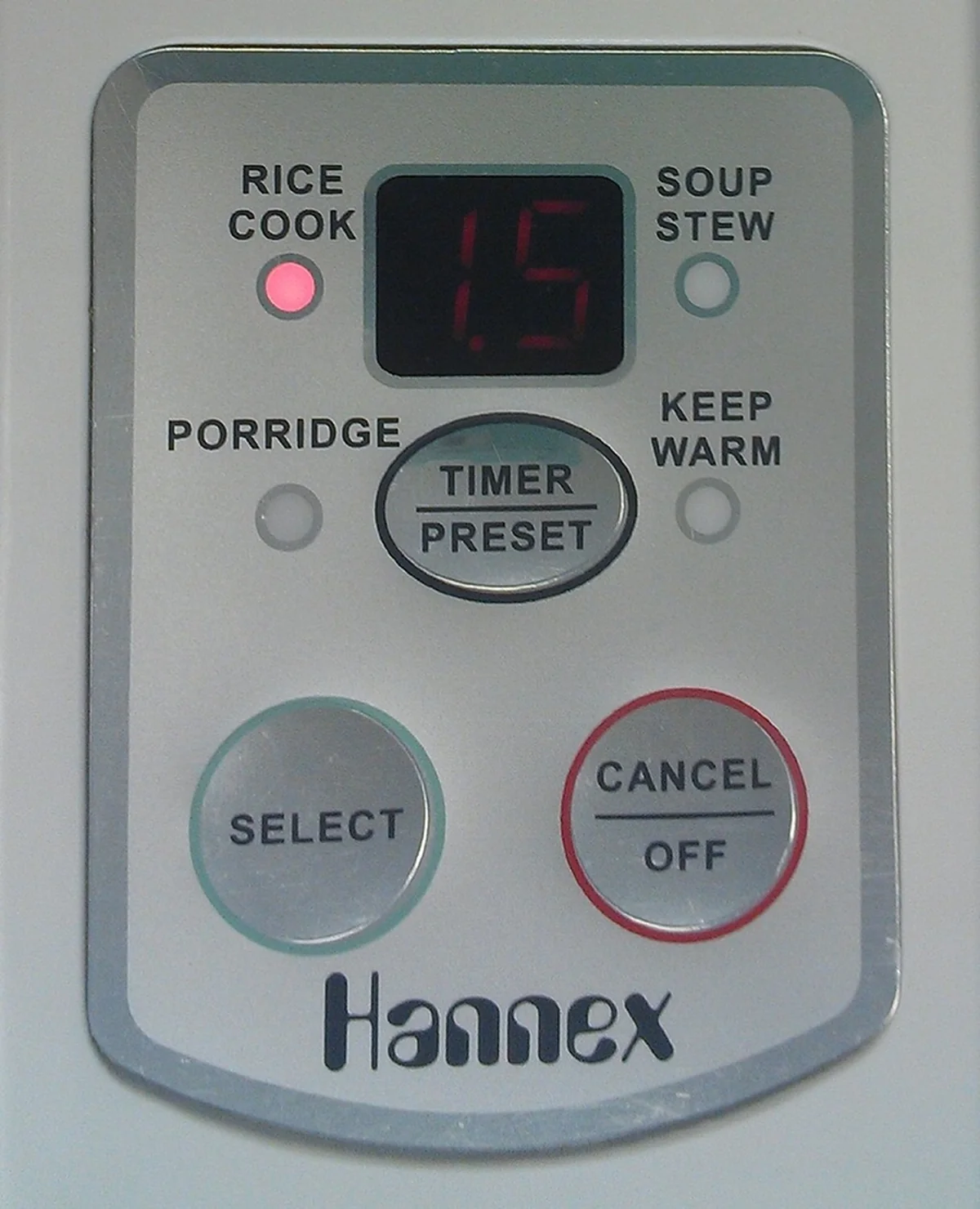 Hannex RCTJ300S Ceramice Rice Cooker, 3 L, White