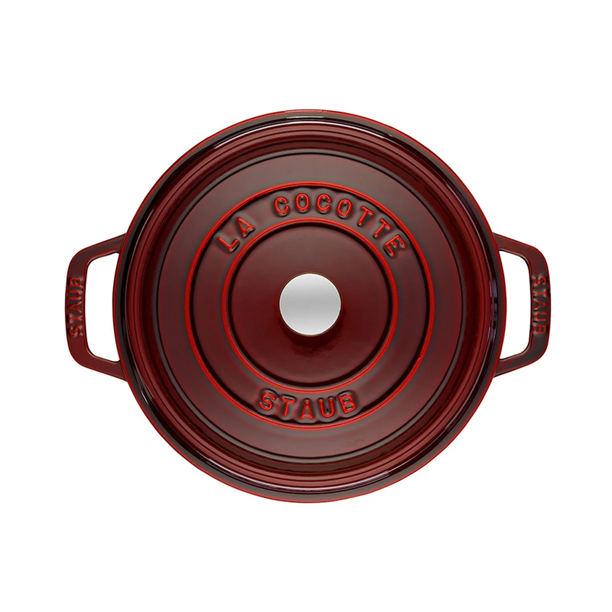 ZWILLING, STAUB CAST IRON - ROUND COCOTTES, 2.75 QT, ROUND, COCOTTE, CHERRY/DARK BLUE/GRAPHITE GREY
