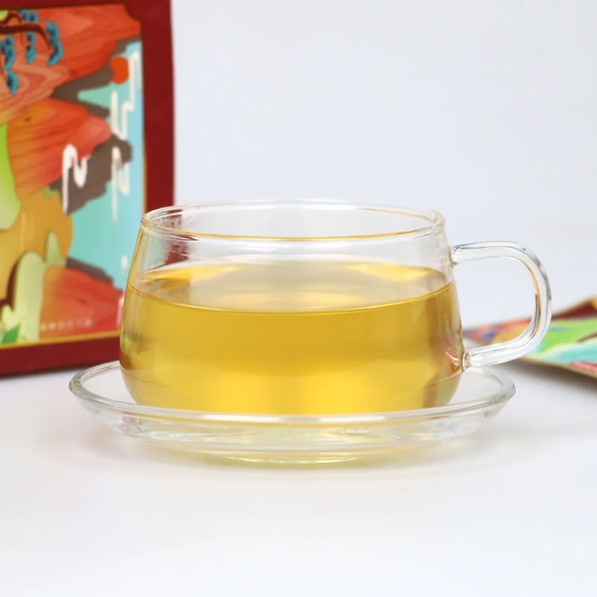 【中国直邮，时效5-12天】胡庆余堂 人参黄精茶120/g盒装独立茶包内含枸杞茯苓陈皮等 3盒装共360g