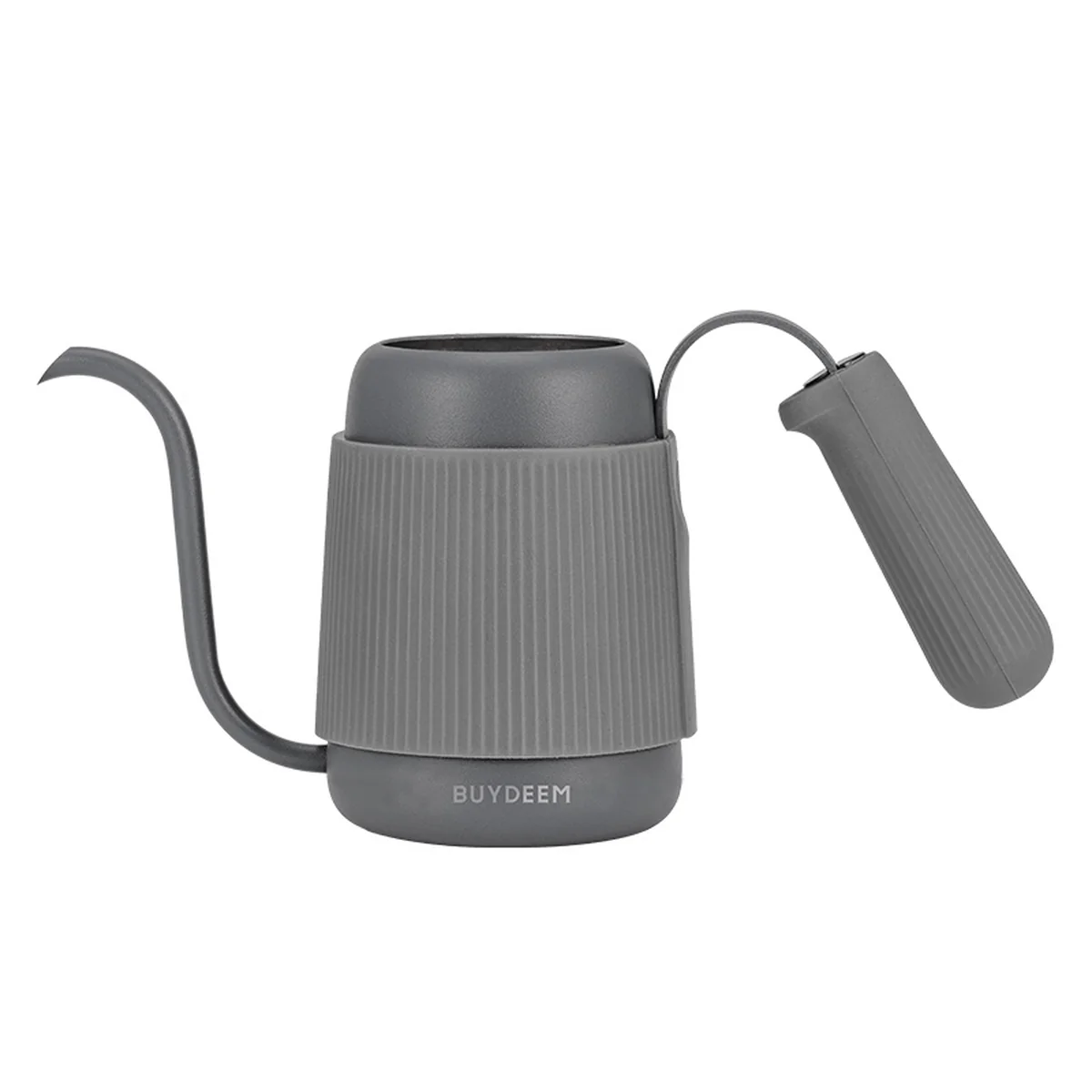 Buydeem coffee hand brewing pot, professional hand brewing coffee long spout pot, easy water control, two colors optional - ink gray