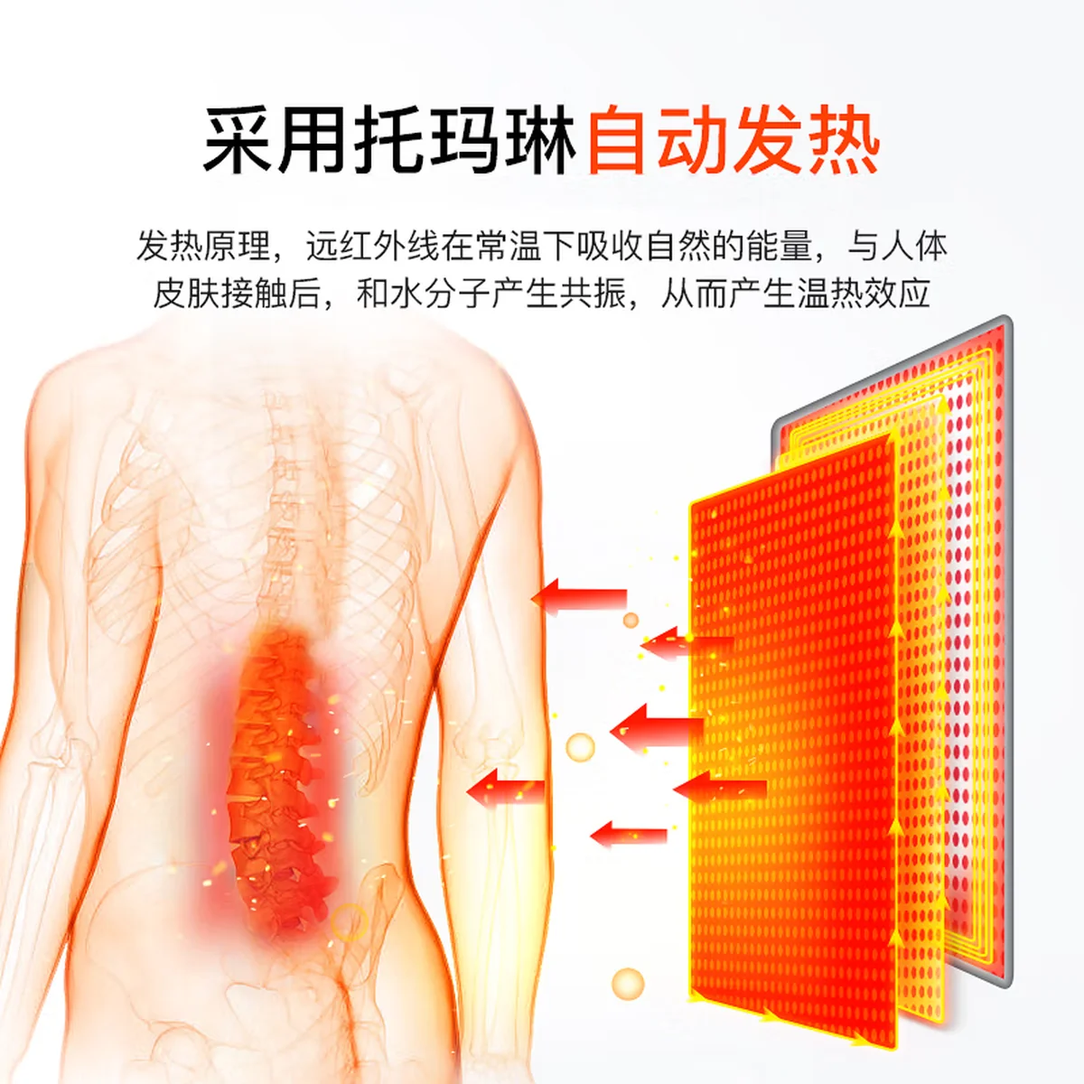 【中国直邮，时效10-15天】恒源祥自发热护腰带腰间盘突出保暖护肚子男女士热敷腰肌劳损腰托收腹带 秋冬-防寒-发热款 M（适合体重110-140斤）