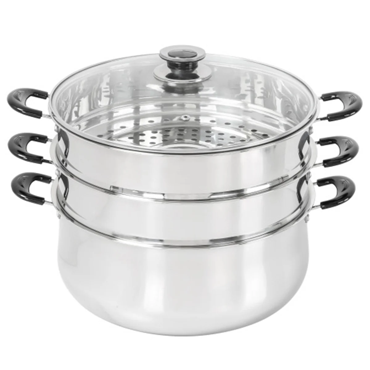 Concord three-layer stainless steel steamer S1006-30 multi-purpose 30 cm easy to clean