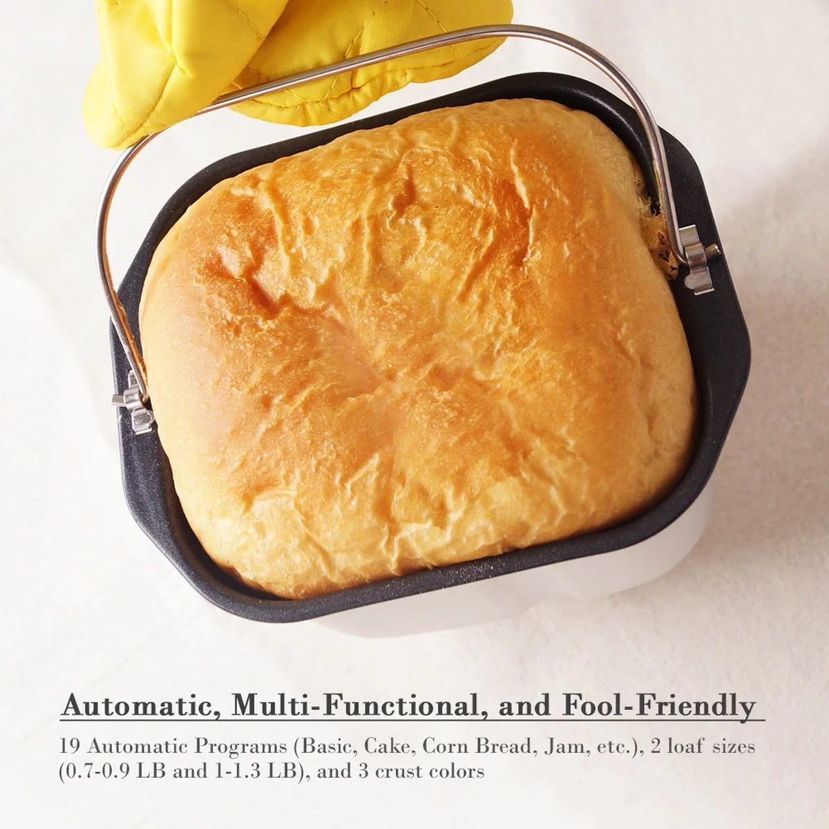 SKG 3931 Automatic Mini Bread Maker, 1 LB - Purple / White