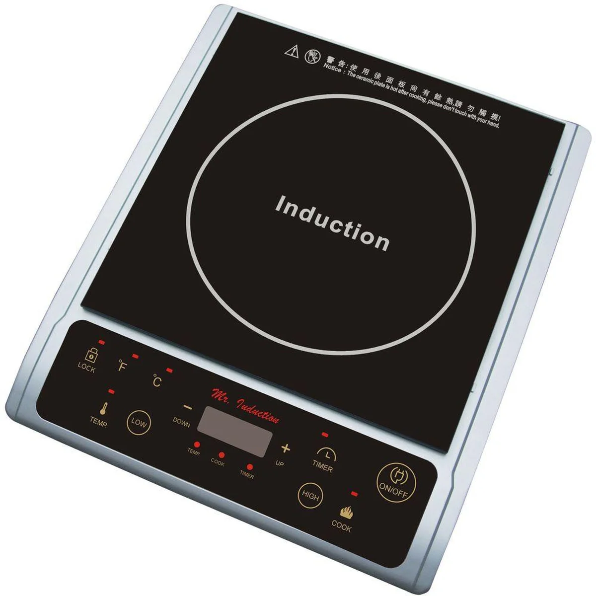 Sunpentown Home Indoor Kitchen  Induction In Silver Countertop SR-964TS