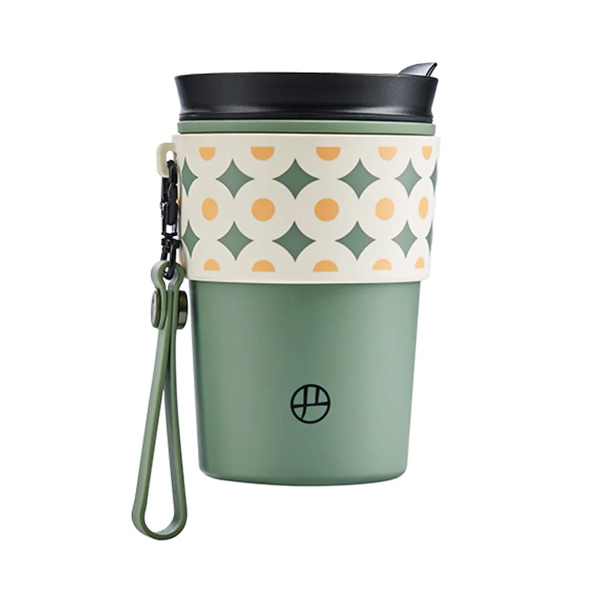 Lifease, Portable Mug, Sealed, Leak-proof, Insulated and Anti-scalding, Avocado Color 355ml