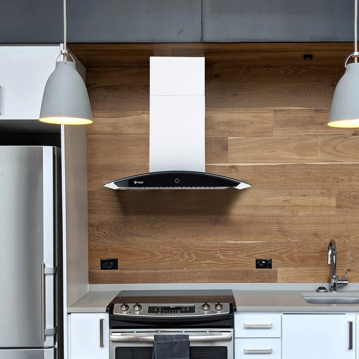Chef Wall-mounted range hood WM639- Strong suction Easy to clean 30”/36”