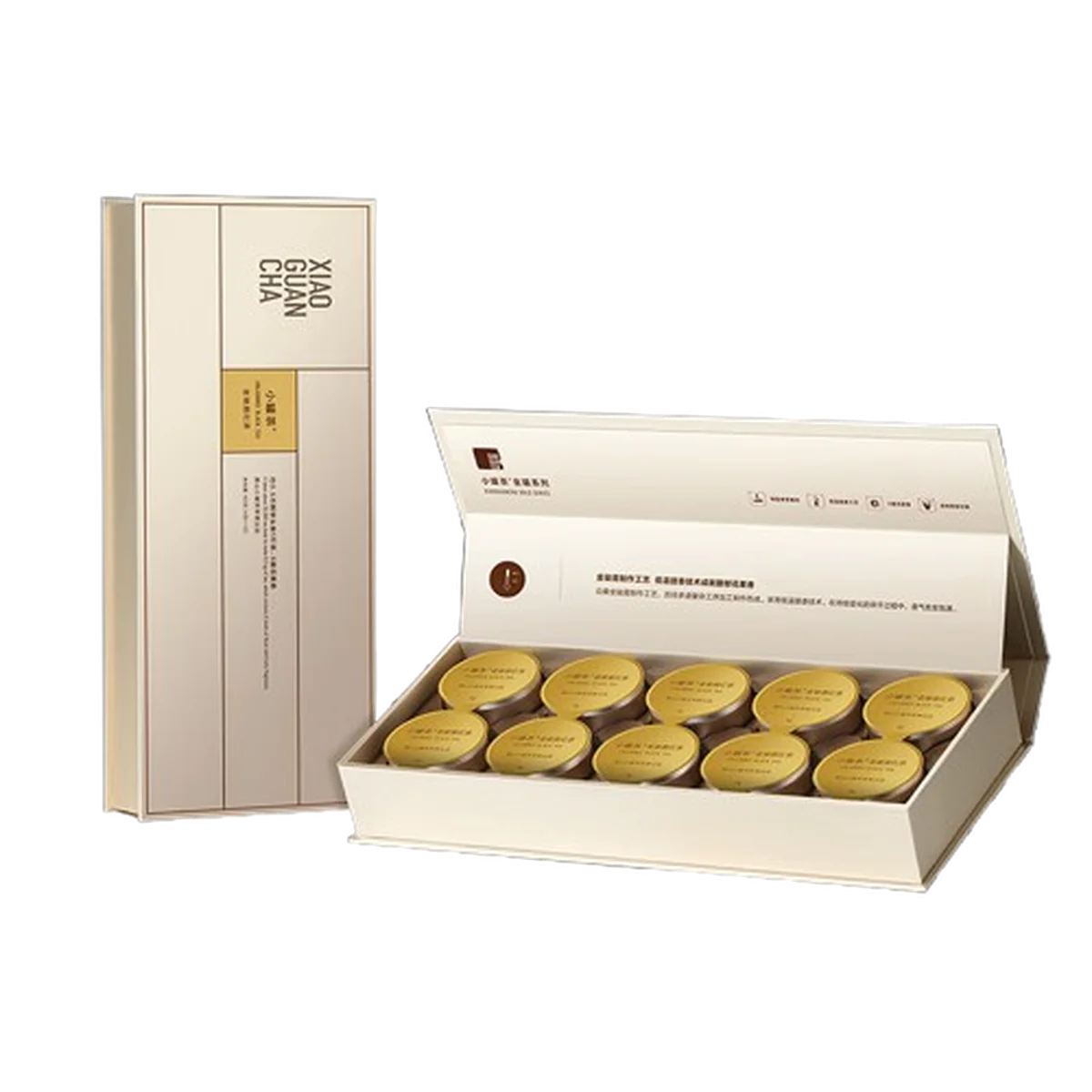【中国直邮，时效10-15天】小罐茶红茶金罐金骏眉特级10罐40g礼盒装花果香馥郁 茶叶礼盒