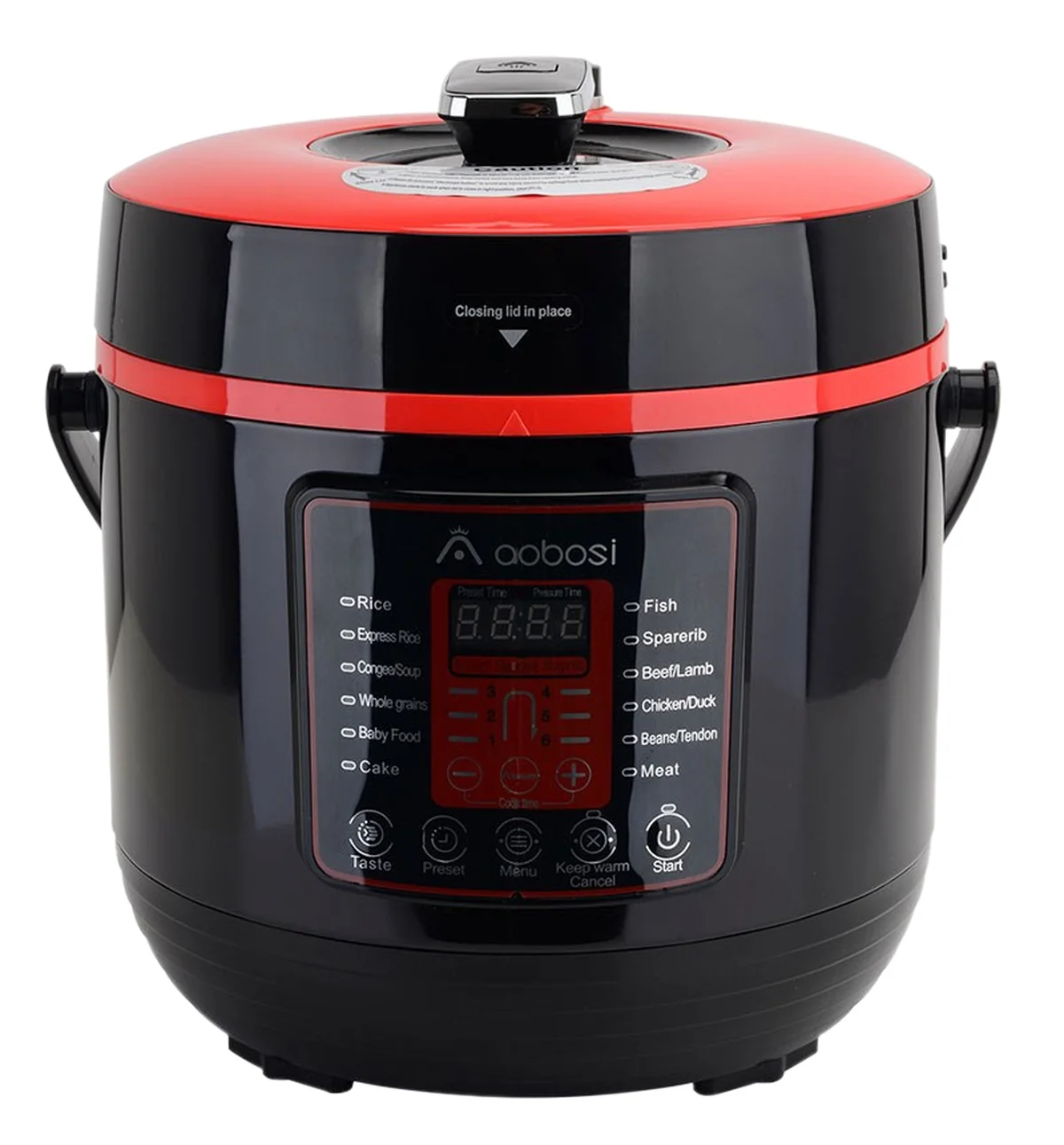Aobosi YBW60-100Q1 Programmable Pressure Cooker 6Qt/1000W Stainless Steel Cooking Pot Digital Cooker