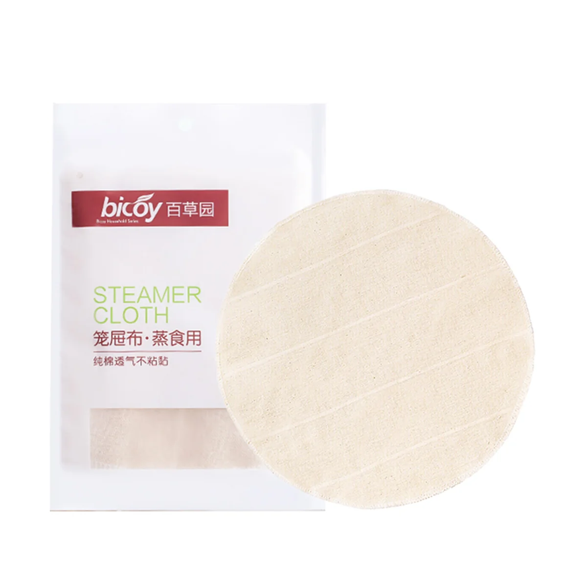Baicaoyuan, Cotton Steamer Cloth, Household Draper Cloth, Breathable, Anti-Stick, Easy to Clean, 32cm*5 Pieces