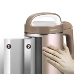 Joyoung All-steel filter-free soybean milk machine DJ12U-A903SG, Fully automatic, multifunctional, intelligent anti-overflow, 1.2L