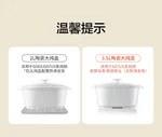 Buydeem ceramic stew pot, large ceramic steaming bowl, ceramic soup pot, oven and microwave compatible, 2L