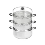 Concord three-layer stainless steel steamer S1006-30 multi-purpose 30 cm easy to clean