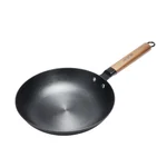 Wang Yuanji's household antique frying pan, cast iron pan, annual ring frying pan, and spatula set are healthy, uncoated, light oil, low smoke gas stoves that can be used in sizes of 32/34/36cm