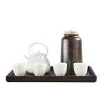 Beixitang·Jianshan Tea Set Gift Box Glazed Bai Yajing One Pot Four Cups Gift Box Packaging