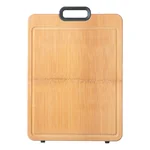 Suncha Whole bamboo cutting board, Thicken and solid, Silicone non-slip, 40*30*2.2cm