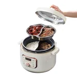 Demaqi multi-function pressure cooker with a non-pressure rice cooker, one pot and four outs for quick meals